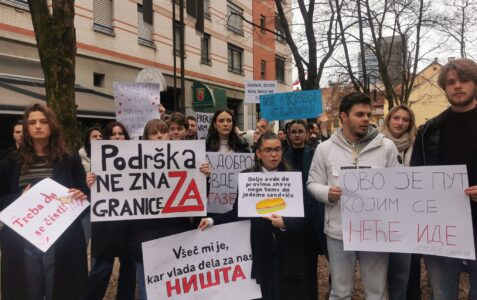 Pismo podpore študentskim in državljanskim protestom v Srbiji