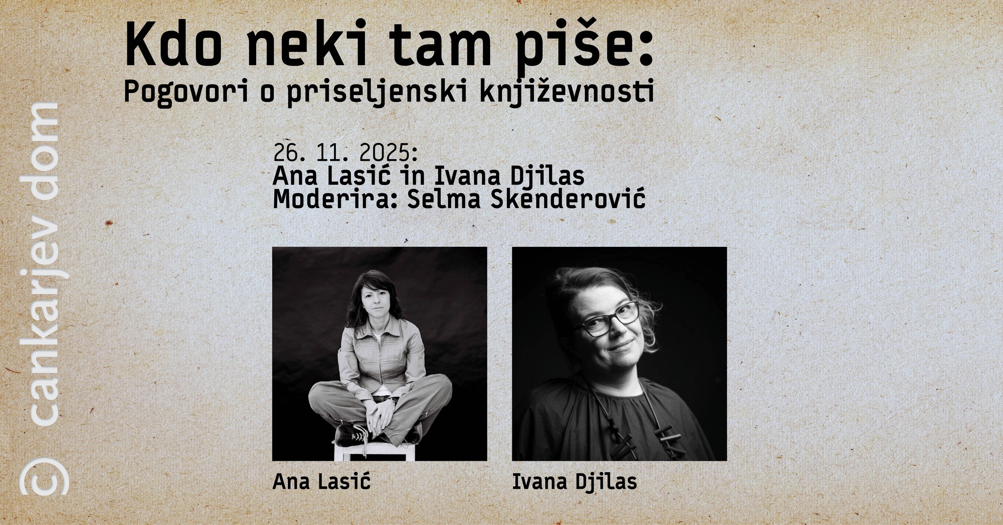 Šesti večer cikla “Kdo neki tam piše”? 