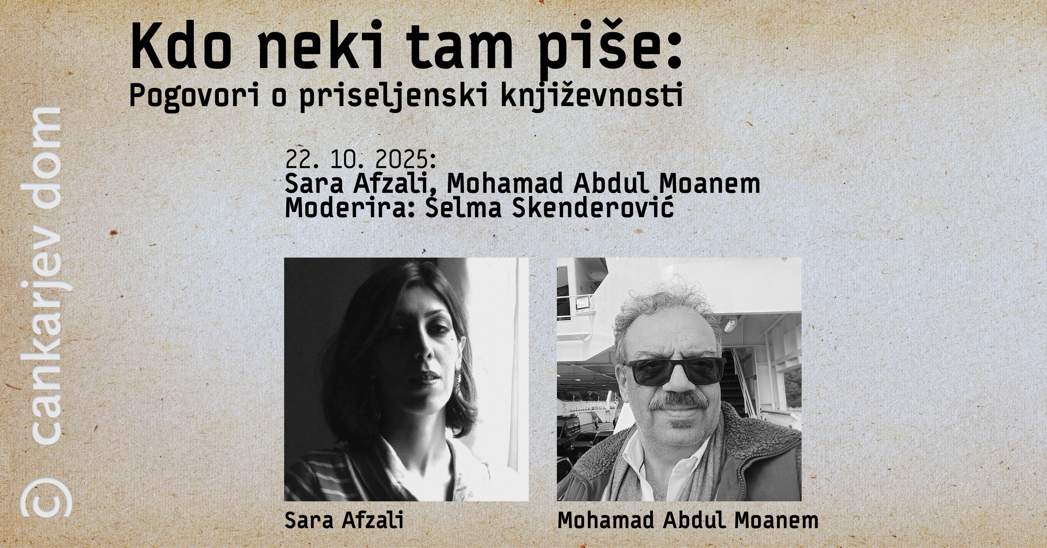 Peti večer cikla “Kdo neki tam piše”? 